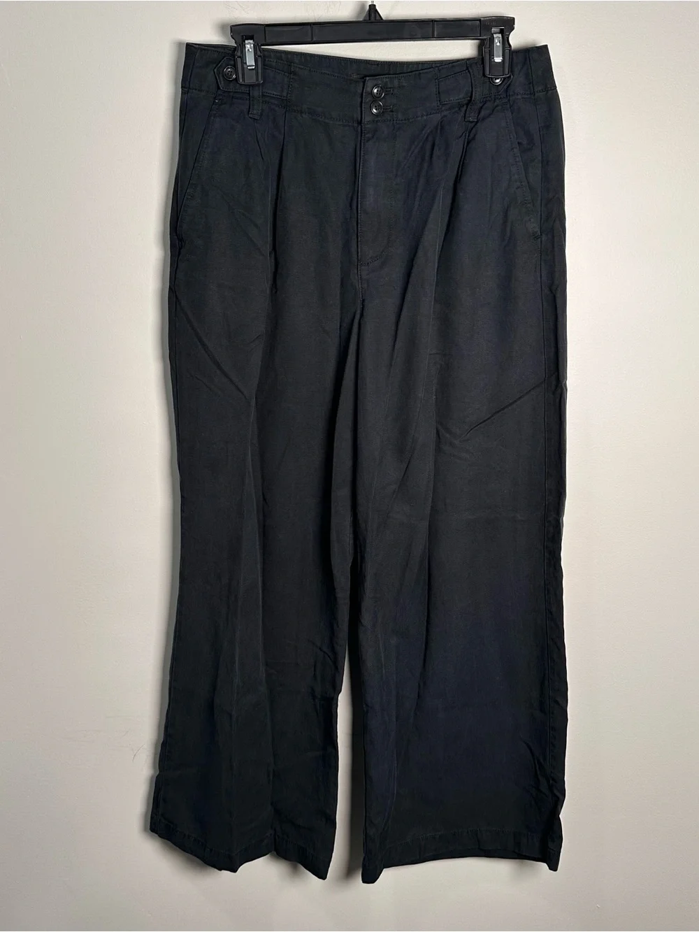 Madewell Harlow Wide Leg Trouser Pants Women Size 8P Navy